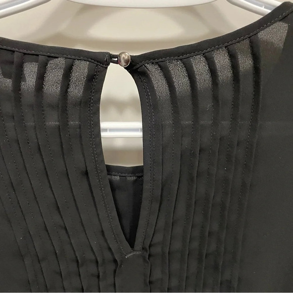 Banana Republic- Women’s  Small Black Chiffon Blouse - Picture 4 of 9